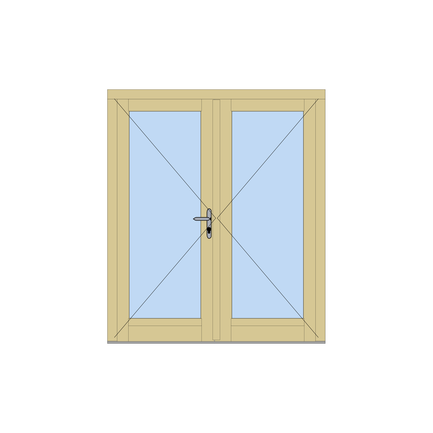 Sonata Classic – Double Door 1800×2100 - Image 2