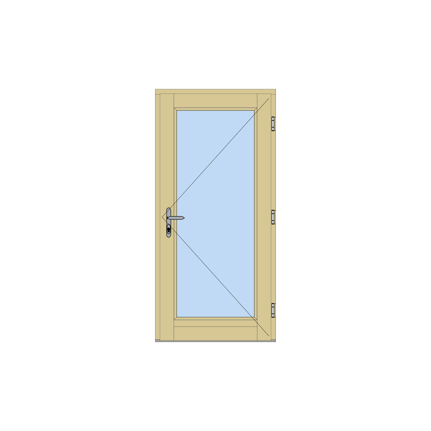 Sonata Classic – Single Door 1000×2100